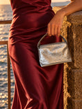 Cartera Minibag Plateada